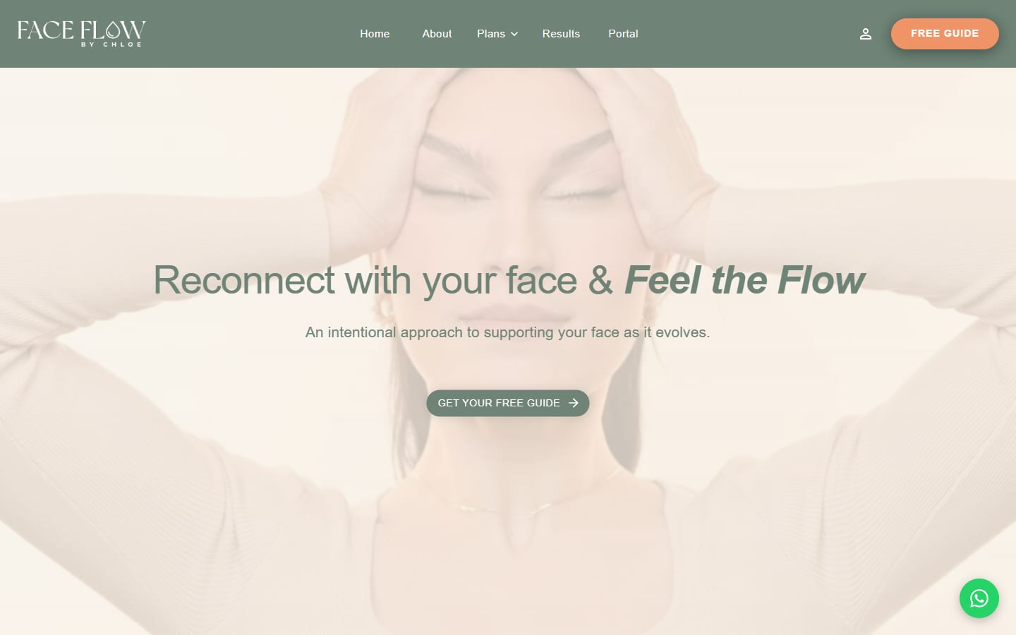 لقطة شاشة من منصة FaceFlow للتدريب